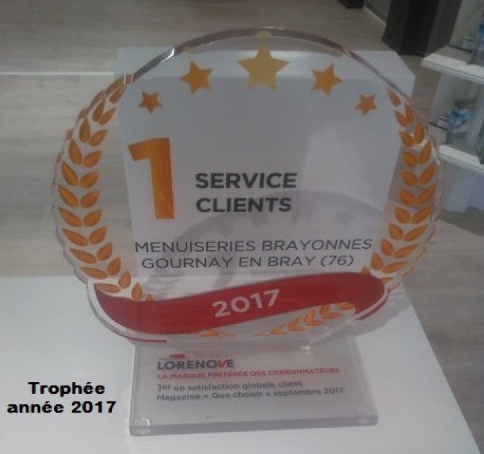 LES MENUISERIES BRAYONNES - Trophée du Meilleur Service Client
